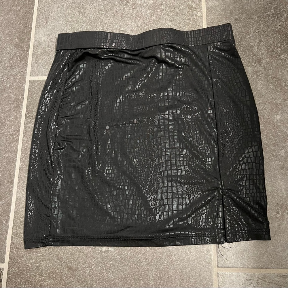 Shein Snakeskin Print Skirt